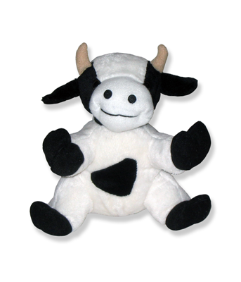 Plush Cow Animal - 8 Inch