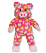 Pink Heart Pig Plush Animal - 15 Inch