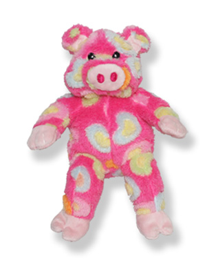 Pink Piggy - Hearts Pig Heartbeat Huggables