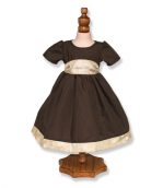 Brown Party Dress - Fits 18 inch Doll