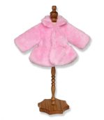 Pink Faux Fur Jacket - Fits 18 inch Doll