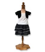 Black and White Dress with Jacket - Fits 18 inch Doll
