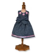 Grey Party Doll Dress - Fits 18 inch Doll