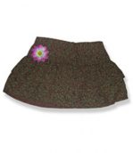 Brown Floral Skirt - Fits 15 Inch Plush Animal