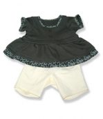 Taupe Dress with Cream Pants - Fits 15 Inch Plush Animal