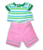 Stripe Top Pink Pants - Fits 15 Inch Plush Animal