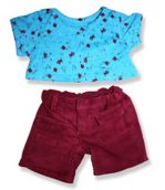 Blue Top Ruby Pants - Fits 15 Inch Plush Animal