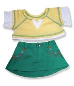 Yellow Top Green Skirt - Fits 15 Inch Plush Animal