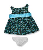 Blue Floral Dress - Fits 15 Inch Plush Animal