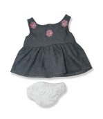 Grey Party Dress - Fits 15 Inch Plush Animal