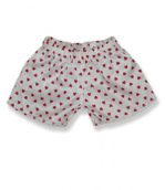 White Boxers with Red Hearts - Fits 15 Inch Plush Animal