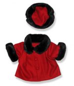 Red Velvet Coat and Hat - Fits 15 Inch Plush Animal