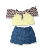 Boys Jeans and Stripe Top - Fits 15 Inch Plush Animal