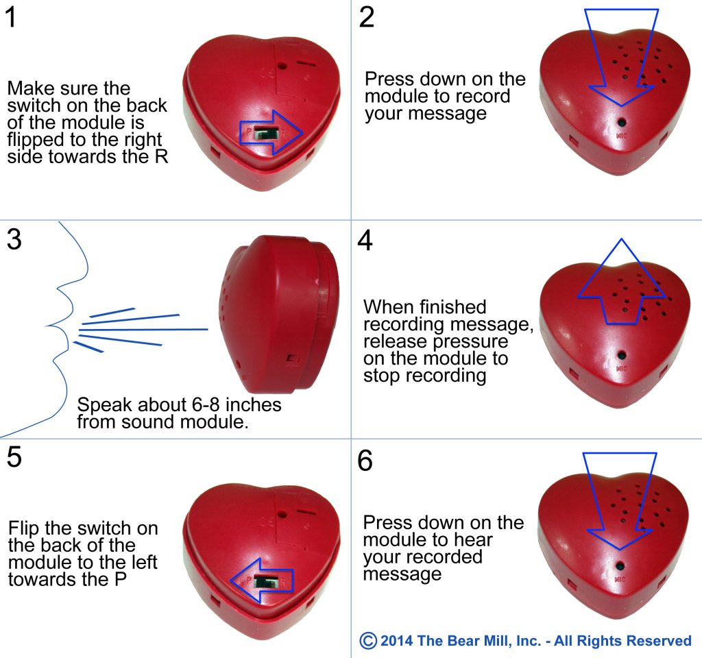 Recordable Sound Module Instructions The Bear Mill Custom